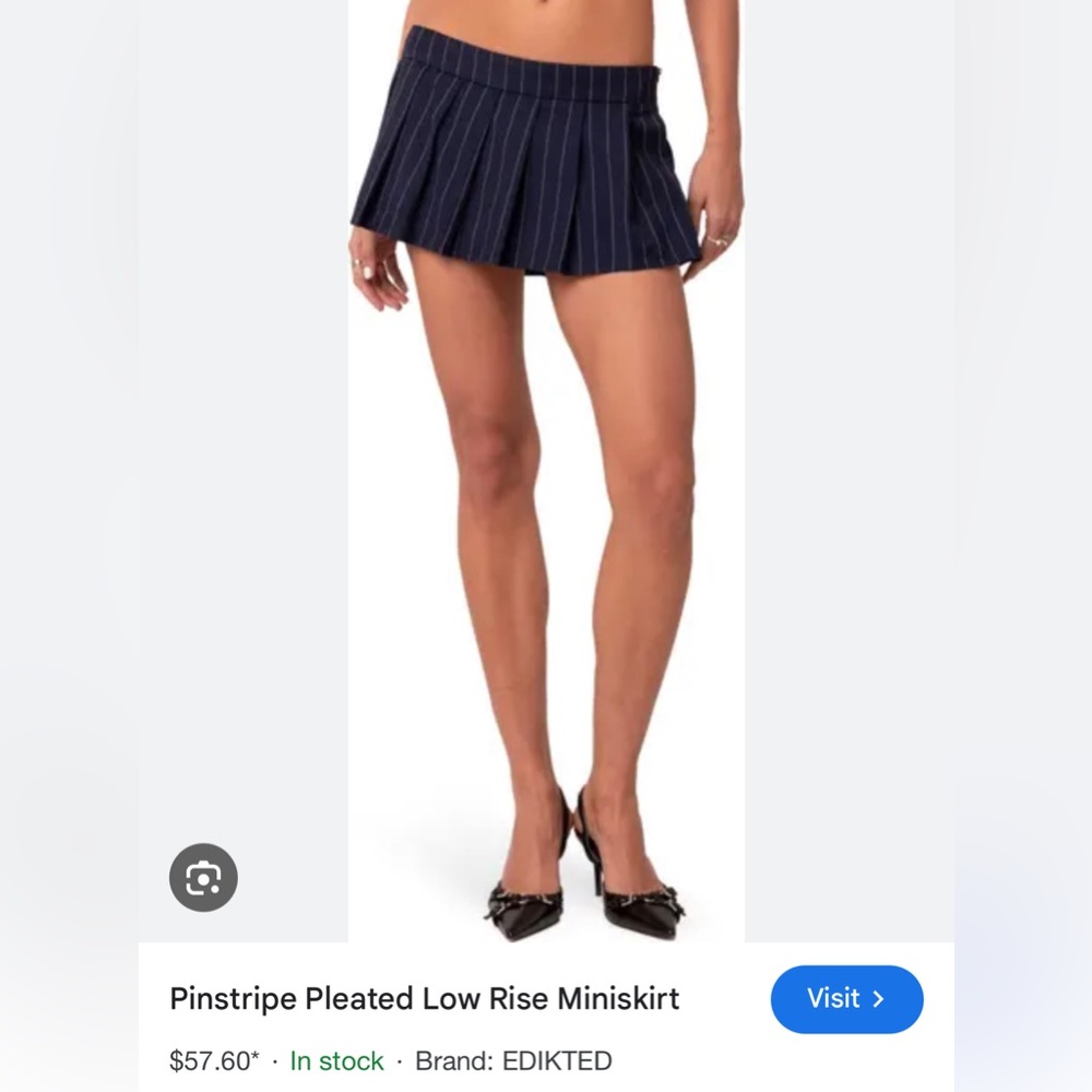 Edikted Pin Stripe mini skirt